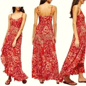Free People Paisley Midi Dress